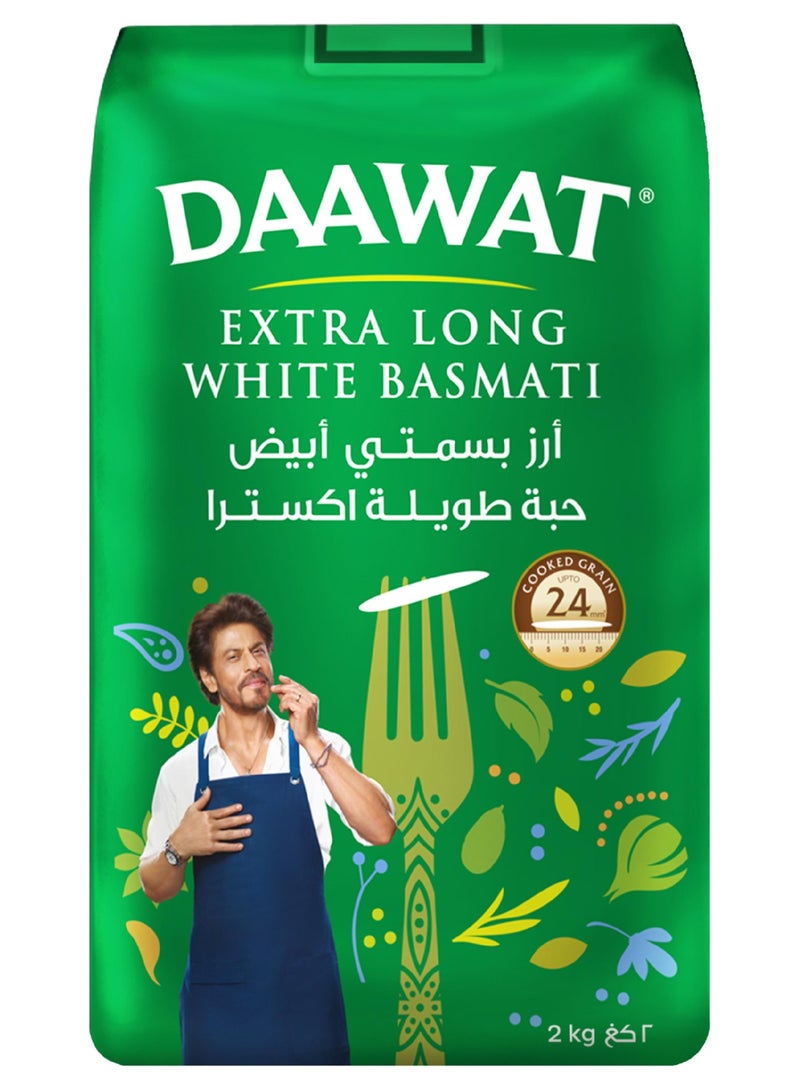داوات أرز بسمتي أبيض بحبة طويلة جداً 2كيلوجرام - Image 1