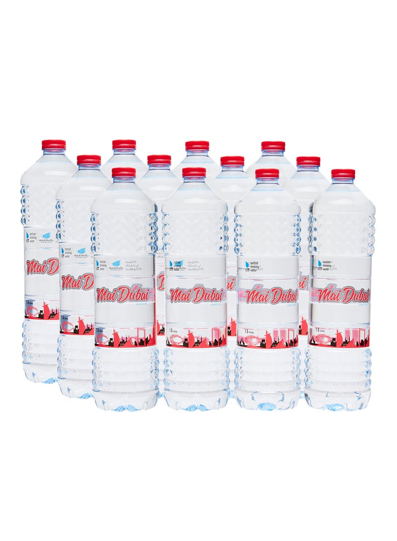 Mai Dubai Bottled Drinking Water 1.5Liters Pack of 12 - Image 2