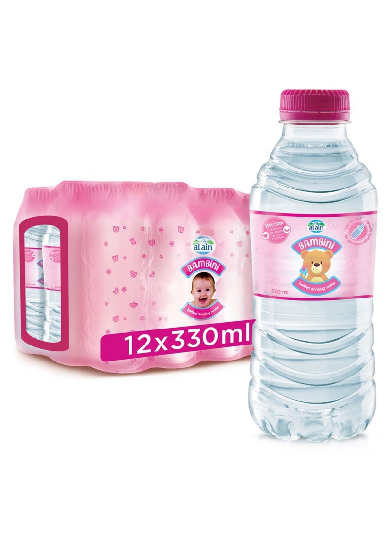 Al Ain Bambini Baby Water 330ml Pack of 12  - Image 1