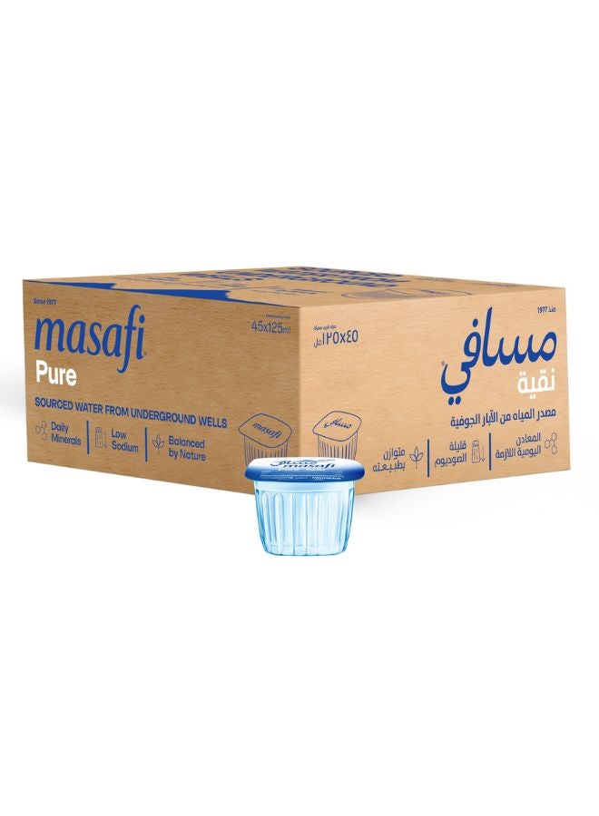 Masafi Pure Low Sodium Natural Water 125ml Pack of 45