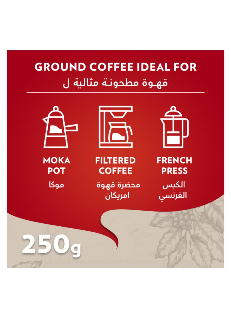 Qualita Rossa Ground Coffee 250grams