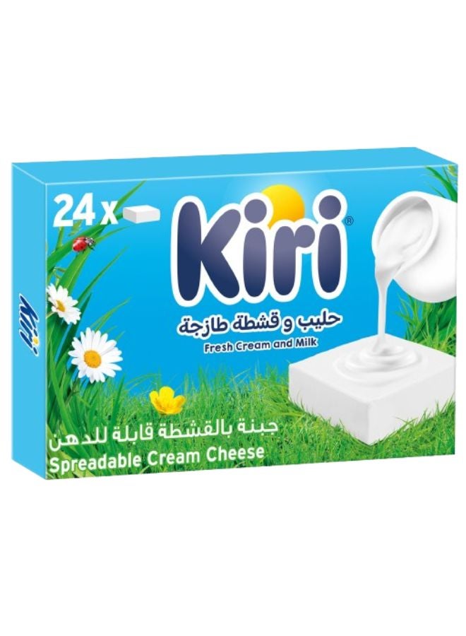 كيري - جبن مربعات كريمي قابل للدهن مكون من 24 قطعة 400جرام - Image 1
