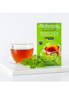 Alokozay Mixture Of Ceylon Black Tea with Mint 25 Tea Bags 50.0grams Pack of 25  - Image 3