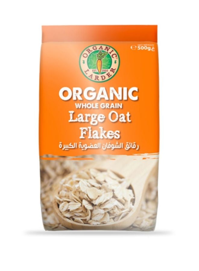 Organic Larder Organic Large Oat Flake 500grams - Image 1