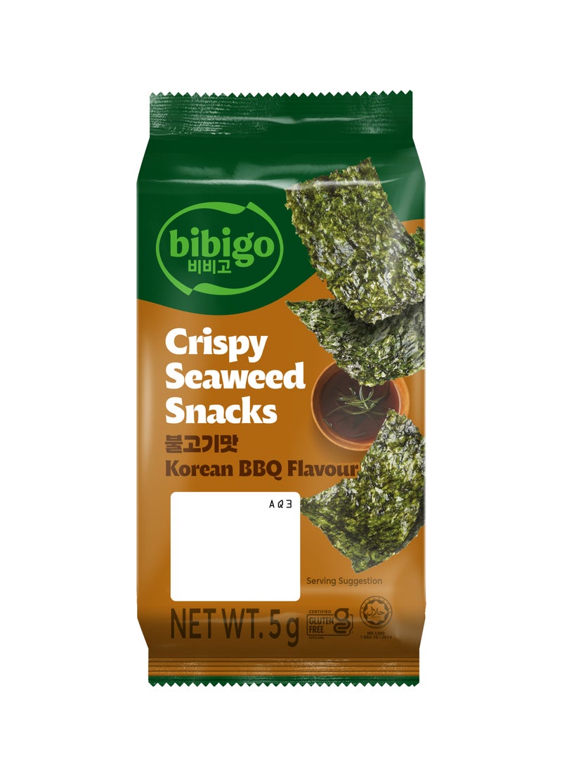 Bibigo Crispy Seaweed Snacks 5grams Pack of 3 - Image 1