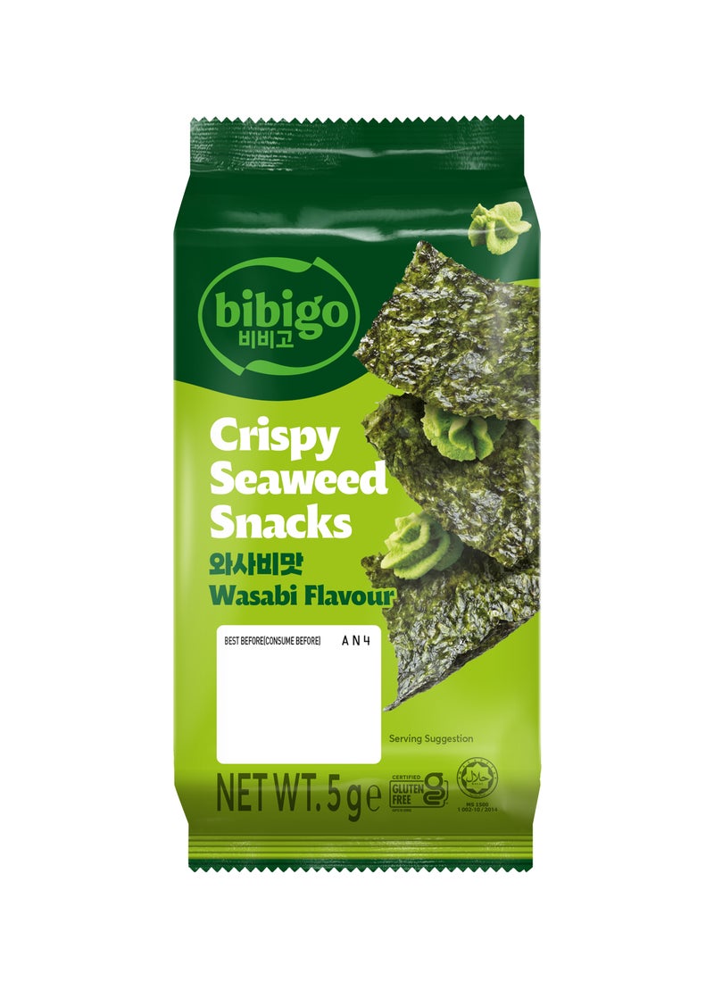 Bibigo Crispy Seaweed Snacks 5grams Pack of 3 - Image 1