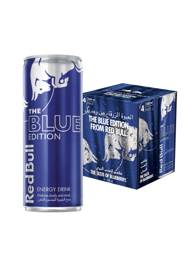 Red Bull - Blueberry Energy Drink Berry 250ml Pack of 4 - Image 1