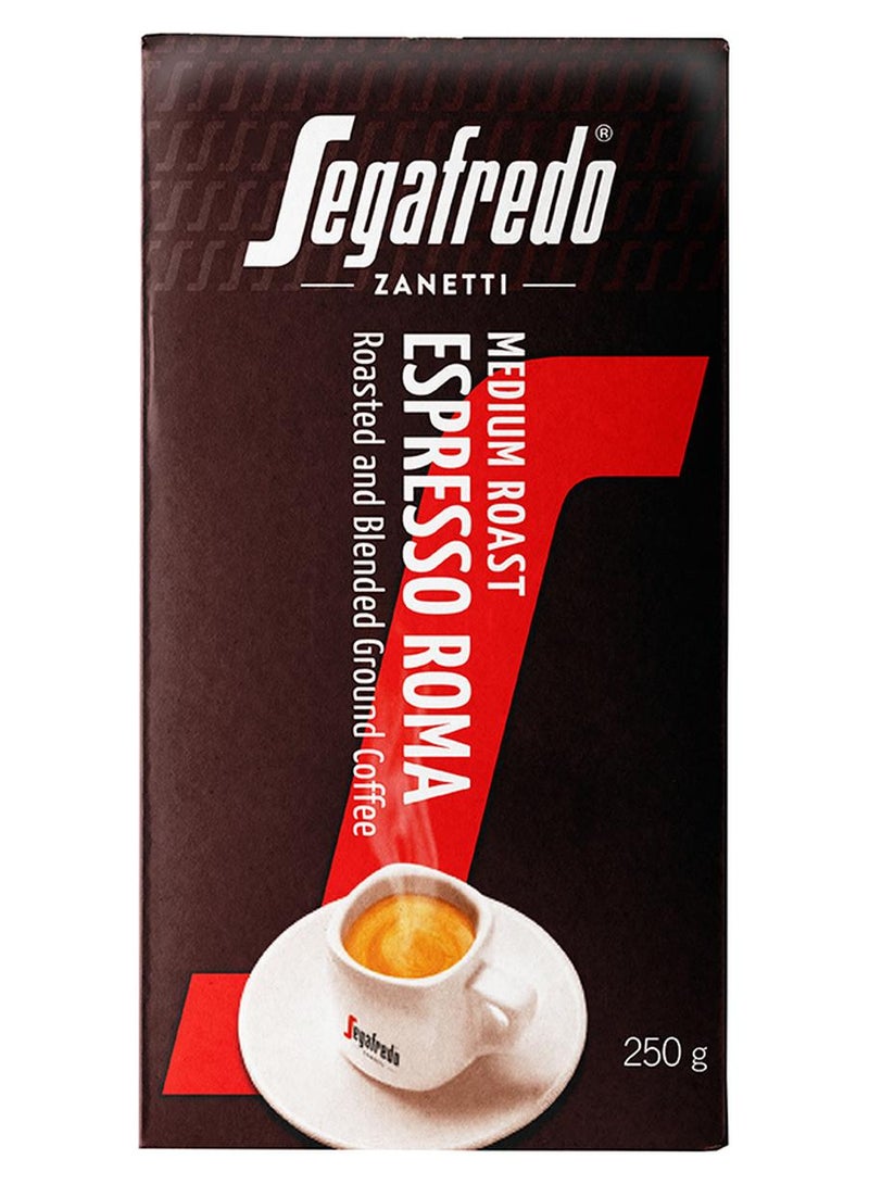 Segafredo Zanetti Espresso Roma Medium Roast Ground Coffee 250grams - Image 1