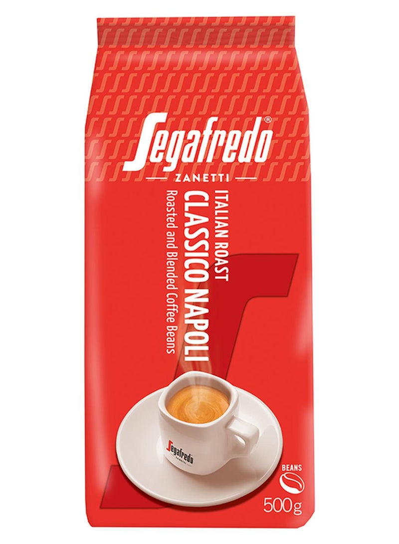 Segafredo Zanetti Classico Napoli Italian Roast Coffee Beans 500.0grams - Image 1