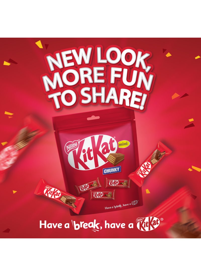 KitKat Chunky Mini Chocolate Wafer Bag 224grams - Image 4