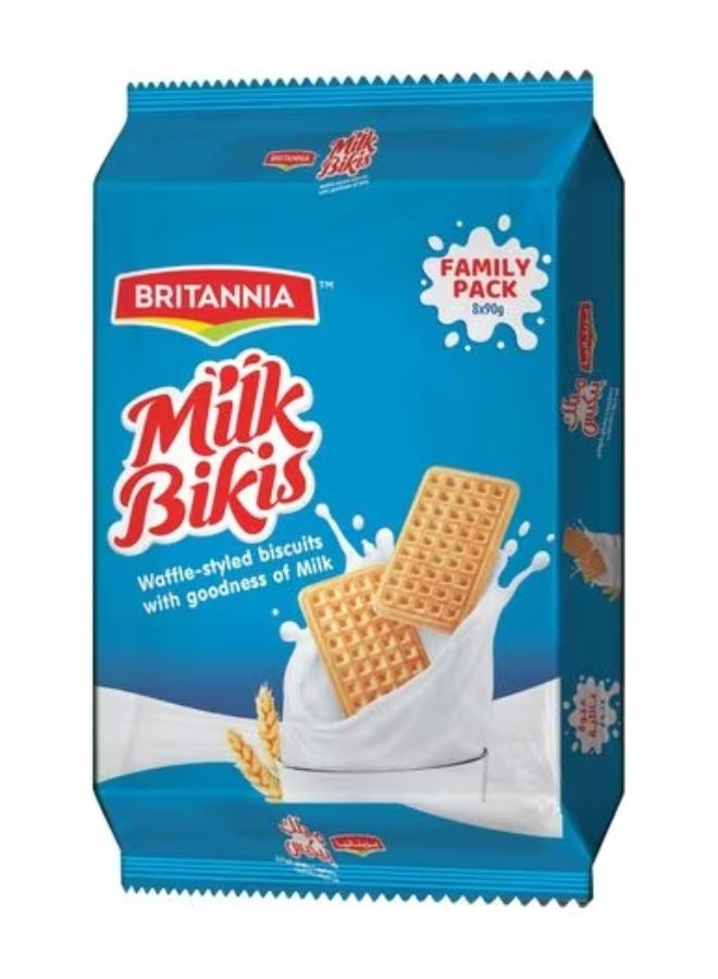 Britannia - Milk Bikis Biscuits 85grams Pack of 8 - Image 1