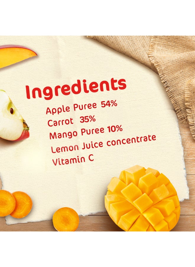 Cerelac Cerelac Fruits And Vegetables Puree Pouch Apple Carrot Mango 90grams  - Image 5