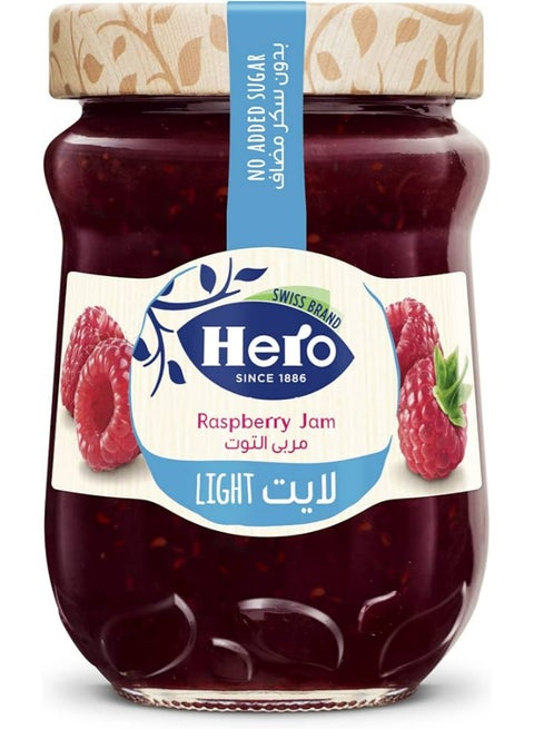 Hero Jam With Raspberry Flavor- Light - 320grams