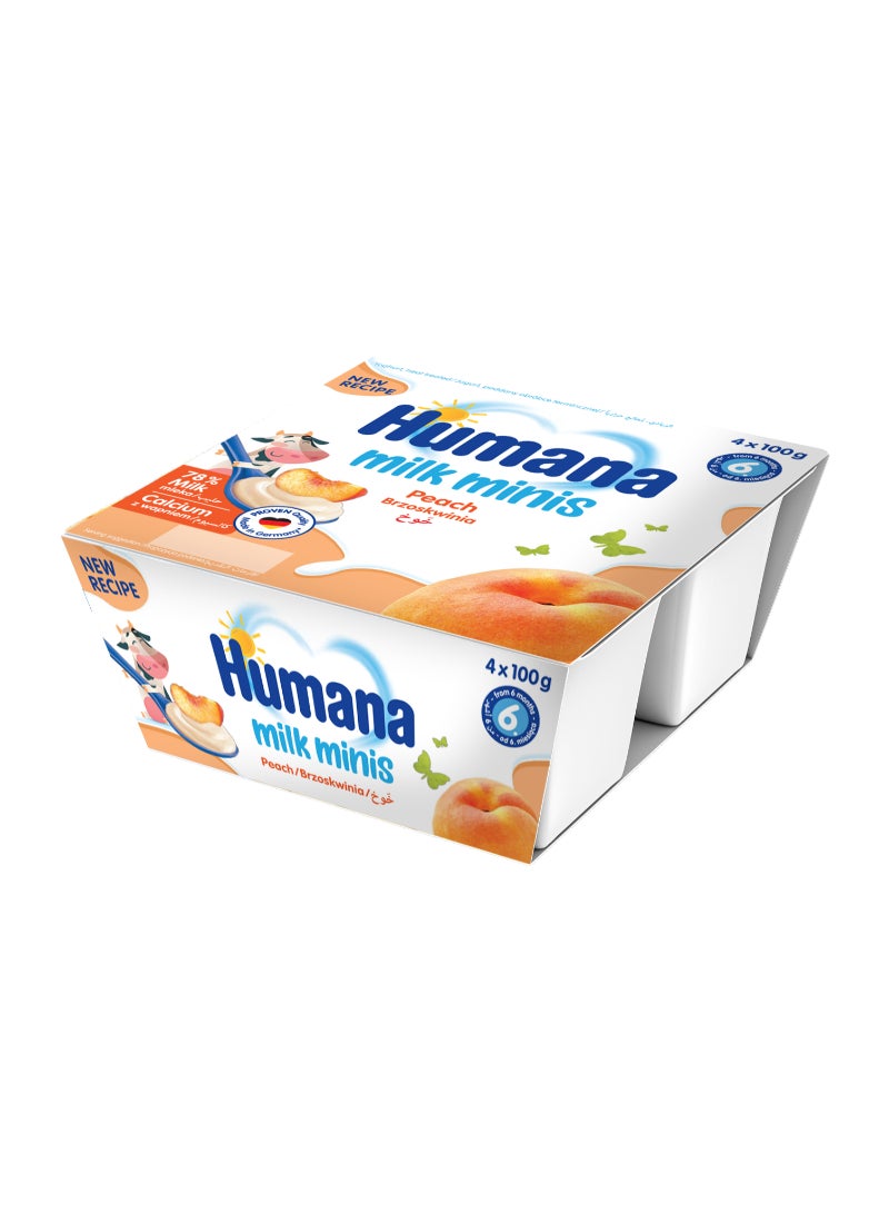 Humana Milk Mini Baby Snack Peach 100grams Pack of 4 - Image 3