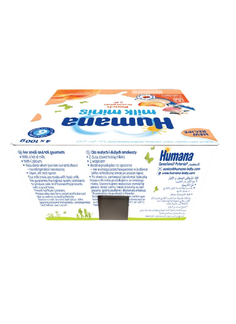 Humana Milk Mini Baby Snack Peach 100grams Pack of 4 - Image 4