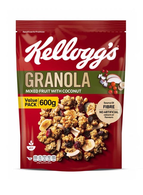 Crunchy Granola Mixed Fruit With Coconut 600grams