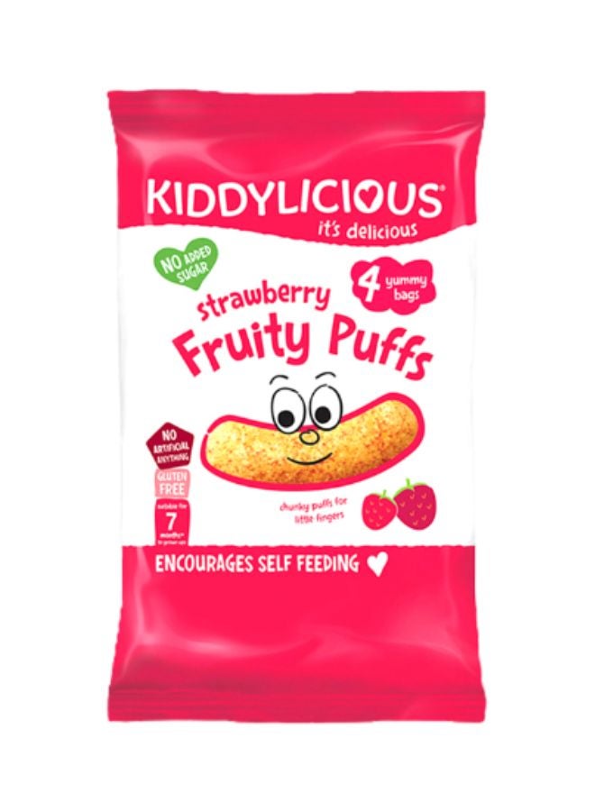 Kiddylicious Strawberry Fruity Puffs 40grams