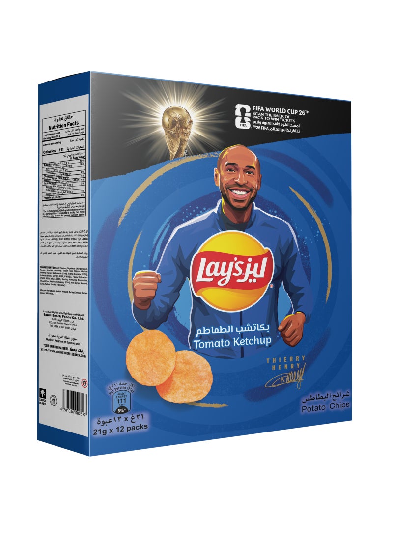 Lays Tomato Ketchup 21grams Pack of 12 - Image 2