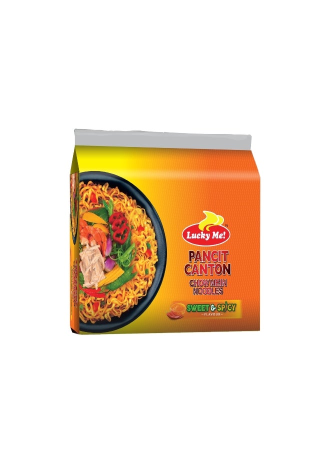 Lucky Me - Instant Pancit Canton Sweet And Spicy Flavour Noodles 60grams Pack of 6 - Image 1