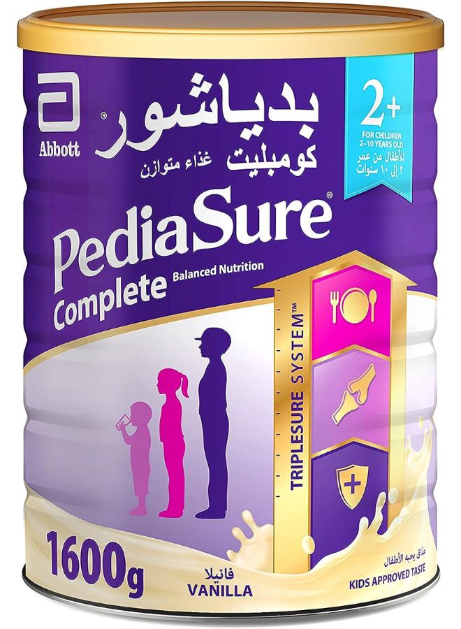 Pediasure Complete Balance Nutrition 2+ Milk Powder Vanilla Peptigro, 2-10 Years 1600grams  - Image 1