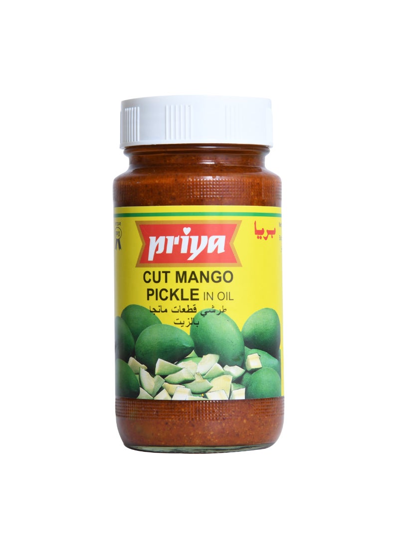 Priya Cut Mango Pickle In Oil 300grams  - Image 1