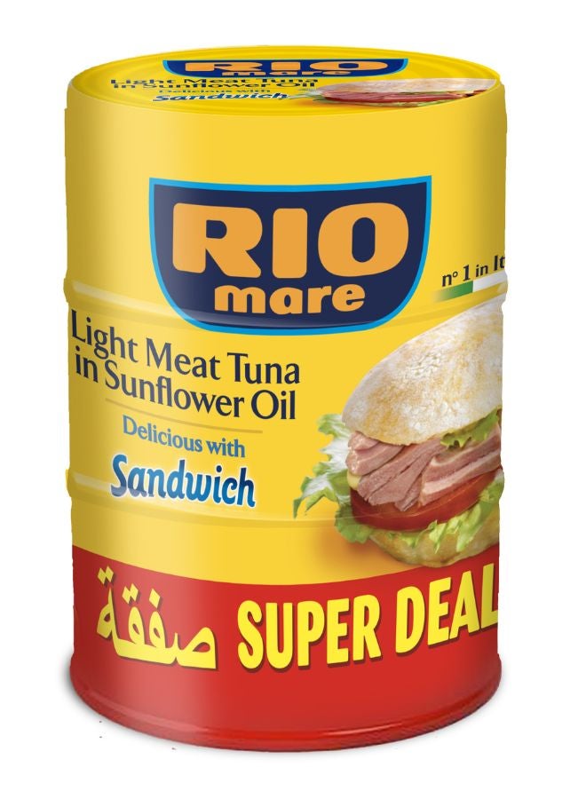 Rio Mare - Light Meat Tuna In Sunflower Oil 160grams Pack of 3 - Image 1