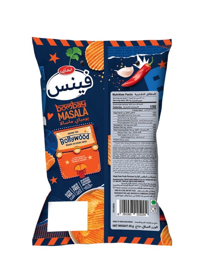 Tiffany Finns Bombay Masala Chips 85grams  - Image 2