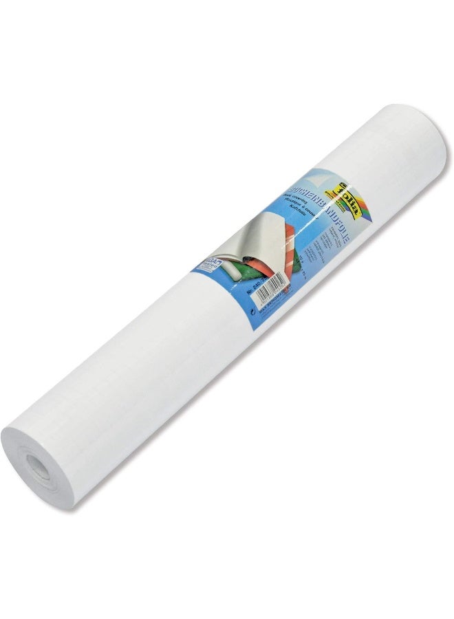 Folia Self-Adhesive Book Covering Roll - 45 x 25 M White