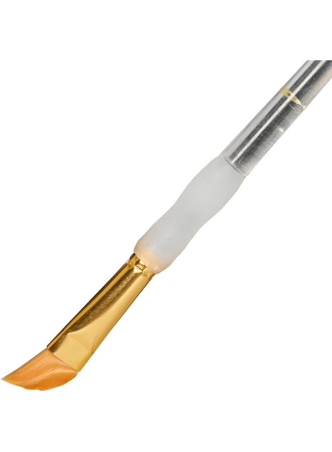 Artmate Artist Brushes Set - 2 Round & 3 Flat Paint Brushes Orange Brass - Image 3