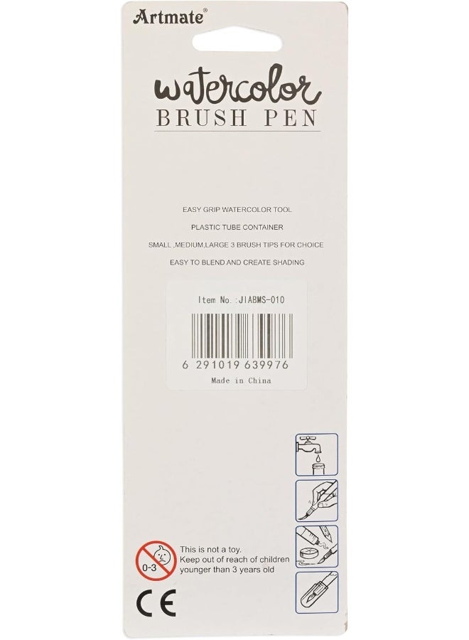 Artmate Watercolor Brush Pen - Jiabms-010 White Brass - Image 5