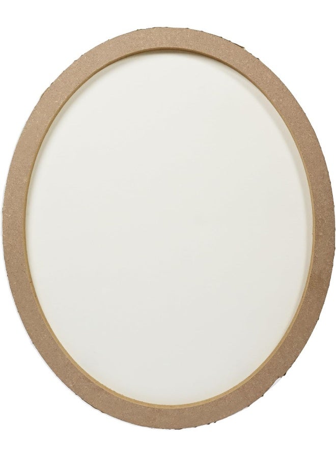 Artmate Oval Shape Canvas, 50x60cm - 100% Pure Cotton White - Image 2
