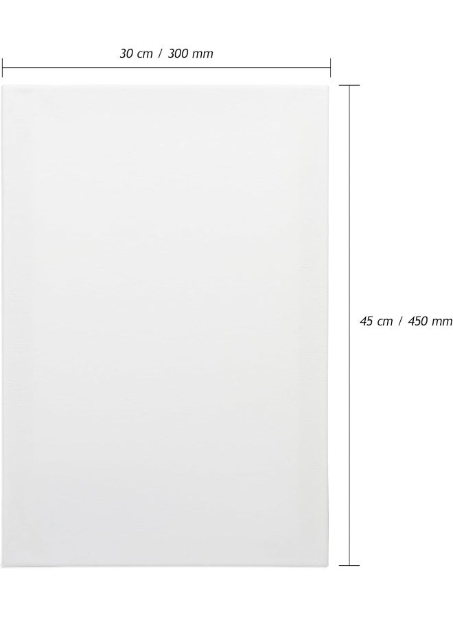 Artmate Back Stapled Stretched Canvas, 280 GSM, 30x45cm white - Image 4