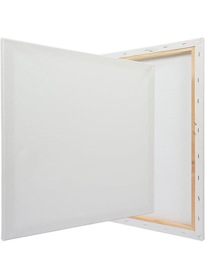 Artmate 50x50cm Stretched Canvas - 280 GSM, Acrylic Gesso Primed, 100% Cotton White - Image 4
