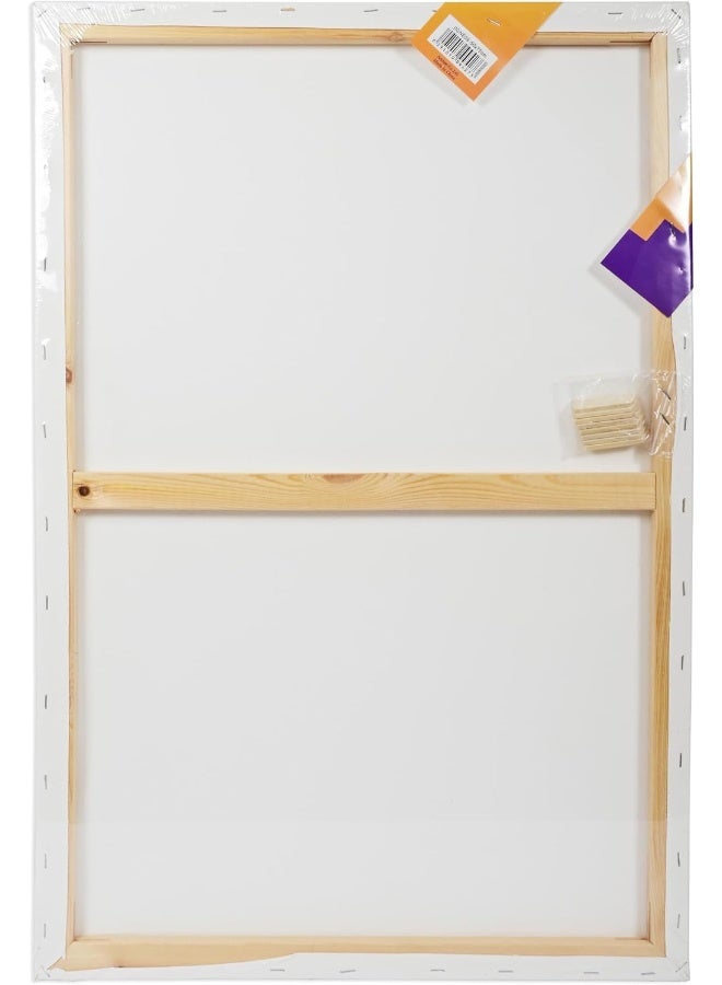 Artmate Back Stapled Stretched Canvas, 280 GSM, 50x75cm White - Image 2