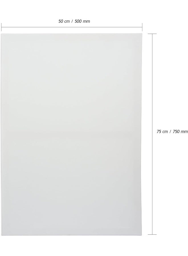 Artmate Back Stapled Stretched Canvas, 280 GSM, 50x75cm White - Image 4