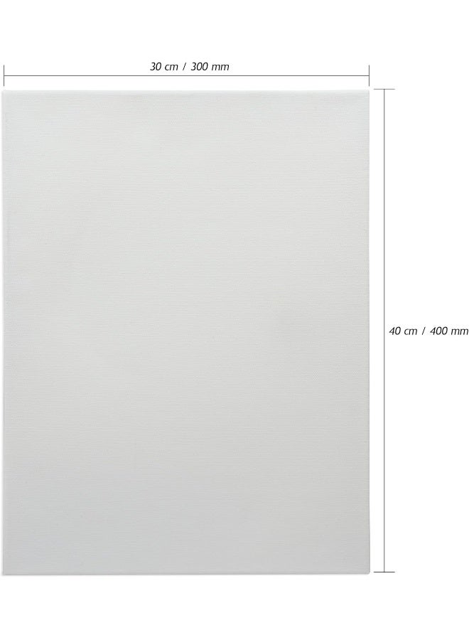 Artmate Back Stapled Stretched Canvas, 320 GSM, 30x40cm White - Image 5