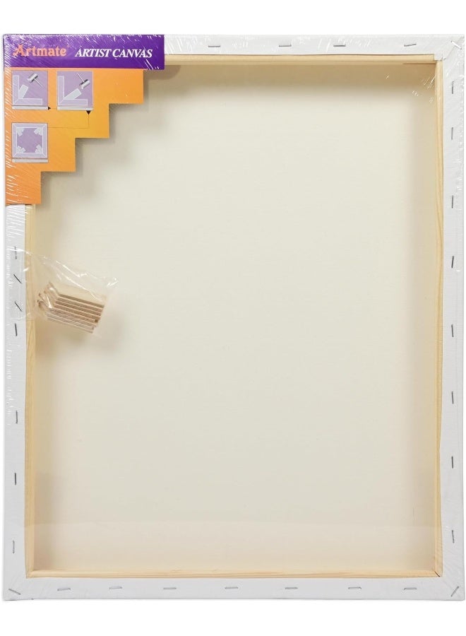 Artmate Artist Canvas - 40x50cm, 320 GSM, 100% Pure Cotton White - Image 2