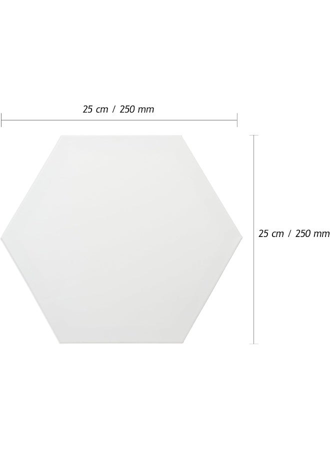 Artmate Hexagon Canvas 25cm - Tripled Acrylic Gesso Primed White - Image 5