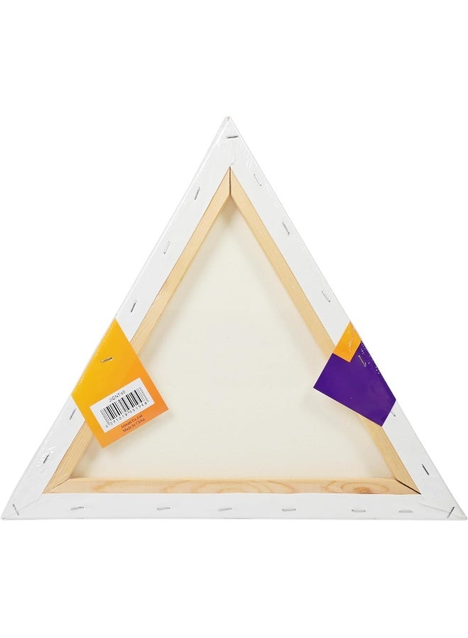 Artmate Artist Canvas - Triangular Shape, 40cm, 320gsm, Cotton Material White - Image 2
