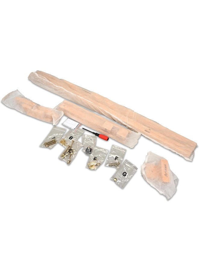 ARTMATE Lyre Studio A-Frame Easel Stand - Adjustable Height, Portable Beech Wood Frame Beech Wood - Image 2