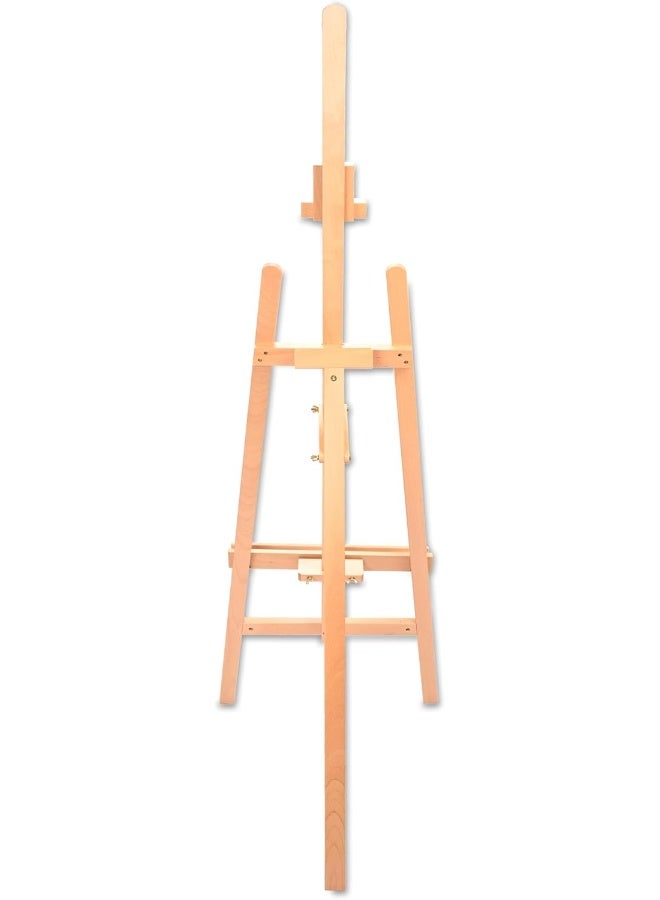 ARTMATE Lyre Studio A-Frame Easel Stand - Adjustable Height, Portable Beech Wood Frame Beech Wood - Image 3