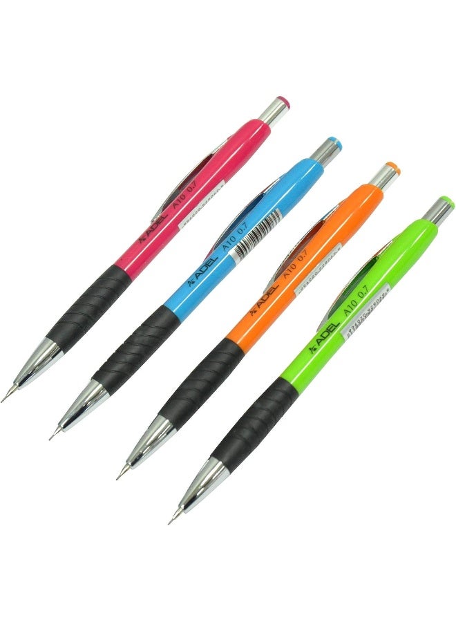ADEL Mechanical Pencil (0.7mm, Pack of 40 Pieces) Assorted Colors - Image 2