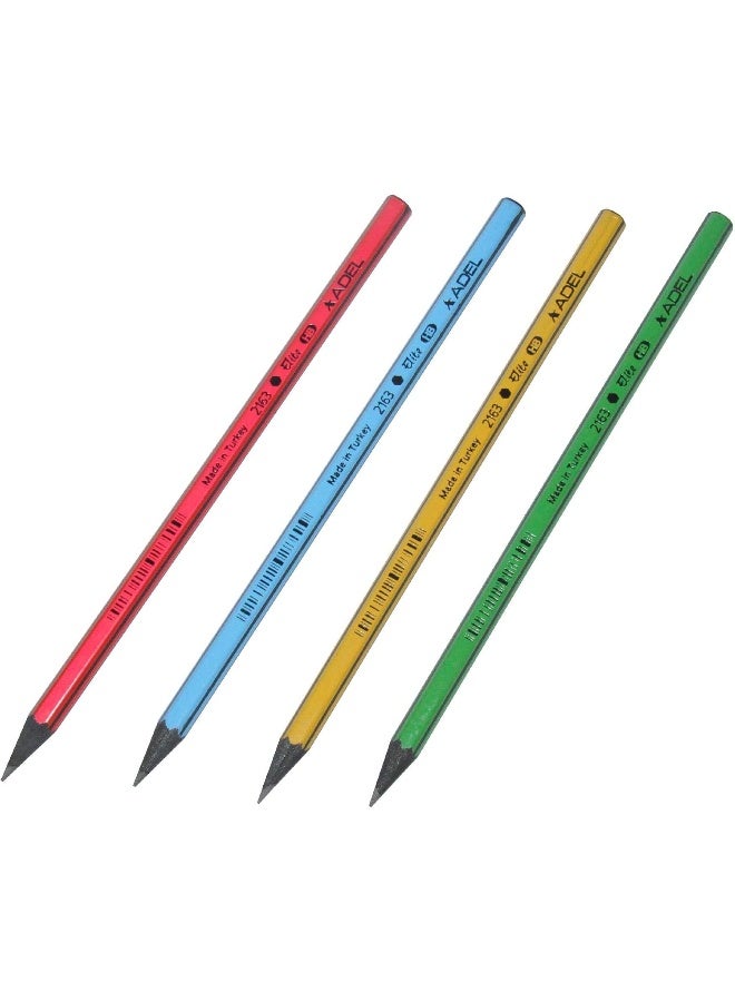 ADEL Elite Blacklead Pencils - Pack of 72 Pieces Black - Image 2