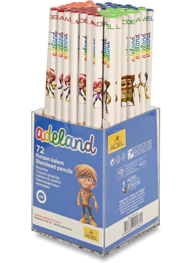 Adel Blacklead Pencils, Pack of 72 Pcs - ALPE-130100 Black - Image 3