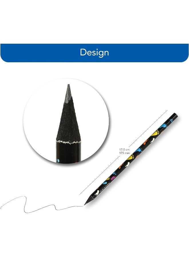 ADEL Blacklead Pencils Hands & Feet, Pack of 72 Pieces Black - Image 2