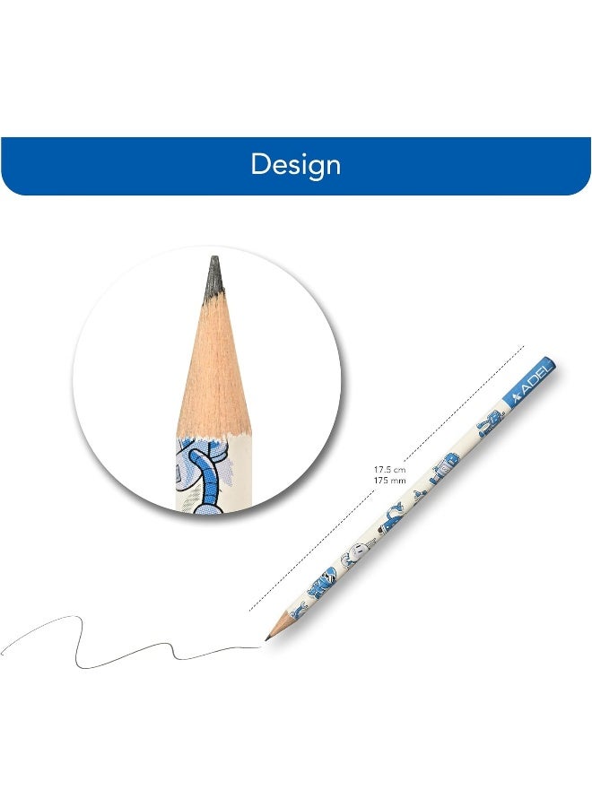 ADEL Black Wood Pencils (Pack of 72 Pieces, ALPE-30654) Multicolour - Image 2