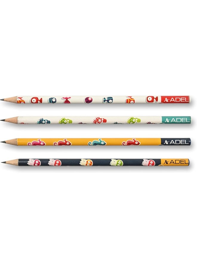 Adel Sea World Pencils, Pack of 72 Pcs - ALPE-30664 Multicolour - Image 1