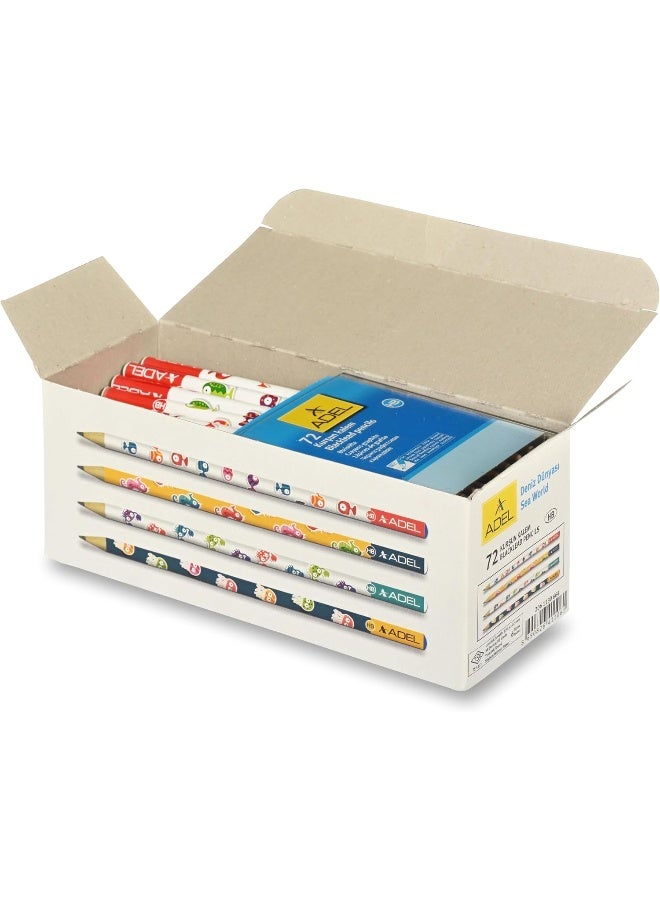 Adel Sea World Pencils, Pack of 72 Pcs - ALPE-30664 Multicolour - Image 4