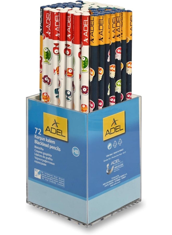 Adel Sea World Pencils, Pack of 72 Pcs - ALPE-30664 Multicolour - Image 3