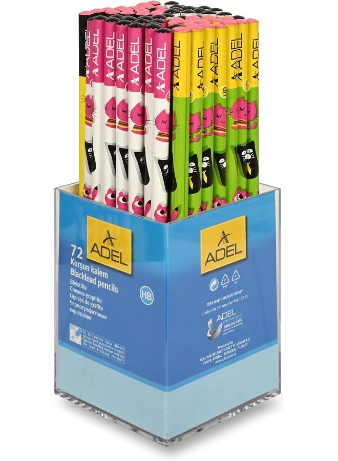 ADEL Blacklead Pencils Cats - Pack of 72 Pieces - ALPE-130694 Black - Image 3